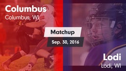 Matchup: Columbus vs. Lodi  2016