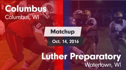 Matchup: Columbus vs. Luther Preparatory  2016