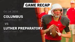 Recap: Columbus  vs. Luther Preparatory  2016