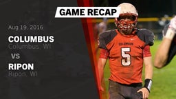 Recap: Columbus  vs. Ripon  2016