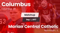 Matchup: Columbus vs. Marian Central Catholic  2017