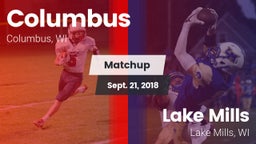 Matchup: Columbus vs. Lake Mills  2018