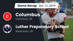 Recap: Columbus  vs. Luther Preparatory School 2019