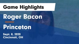 Roger Bacon  vs Princeton  Game Highlights - Sept. 8, 2020