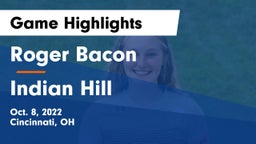 Roger Bacon  vs Indian Hill  Game Highlights - Oct. 8, 2022
