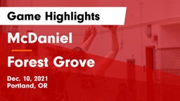 McDaniel  vs Forest Grove  Game Highlights - Dec. 10, 2021