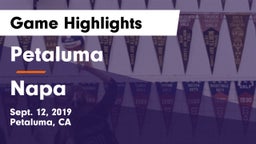 Petaluma  vs Napa Game Highlights - Sept. 12, 2019