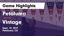 Petaluma  vs Vintage Game Highlights - Sept. 19, 2019