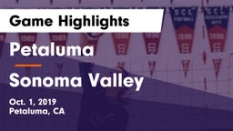 Petaluma  vs Sonoma Valley  Game Highlights - Oct. 1, 2019