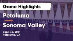 Petaluma  vs Sonoma Valley  Game Highlights - Sept. 30, 2021