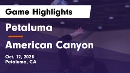 Petaluma  vs American Canyon  Game Highlights - Oct. 12, 2021