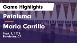 Petaluma  vs Maria Carrillo Game Highlights - Sept. 8, 2022