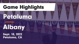 Petaluma  vs Albany  Game Highlights - Sept. 10, 2022
