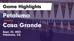 Petaluma  vs Casa Grande Game Highlights - Sept. 22, 2022