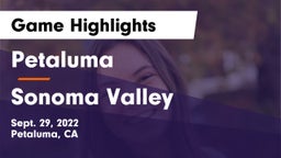 Petaluma  vs Sonoma Valley  Game Highlights - Sept. 29, 2022