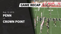 Recap: Penn  vs. Crown Point  2016