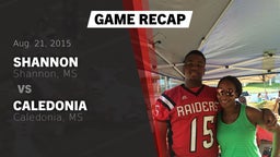 Recap: Shannon  vs. Caledonia  2015