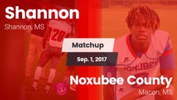 Matchup: Shannon vs. Noxubee County  2017