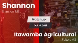 Matchup: Shannon vs. Itawamba Agricultural  2017