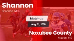 Matchup: Shannon vs. Noxubee County  2018