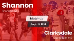 Matchup: Shannon vs. Clarksdale  2018