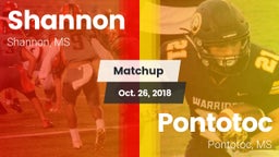 Matchup: Shannon vs. Pontotoc  2018
