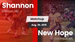 Matchup: Shannon vs. New Hope  2019