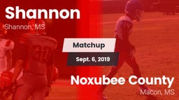 Matchup: Shannon vs. Noxubee County  2019
