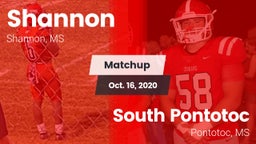 Matchup: Shannon vs. South Pontotoc  2020