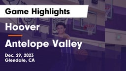 Hoover  vs Antelope Valley  Game Highlights - Dec. 29, 2023