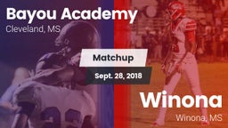 Matchup: Bayou Academy vs. Winona  2018