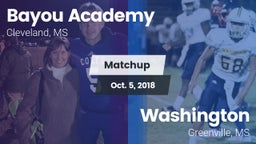 Matchup: Bayou Academy vs. Washington  2018