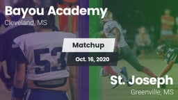 Matchup: Bayou Academy vs. St. Joseph  2020