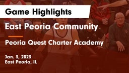 East Peoria Community  vs Peoria Quest Charter Academy Game Highlights - Jan. 3, 2023