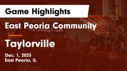 East Peoria Community  vs Taylorville  Game Highlights - Dec. 1, 2023