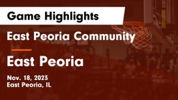 East Peoria Community  vs East Peoria Game Highlights - Nov. 18, 2023