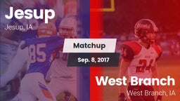Matchup: Jesup vs. West Branch  2017