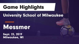 University School of Milwaukee vs Messmer Game Highlights - Sept. 23, 2019