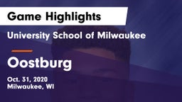 University School of Milwaukee vs Oostburg  Game Highlights - Oct. 31, 2020