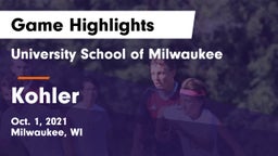 University School of Milwaukee vs Kohler  Game Highlights - Oct. 1, 2021