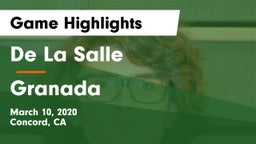 De La Salle  vs Granada  Game Highlights - March 10, 2020