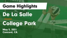 De La Salle  vs College Park Game Highlights - May 5, 2021