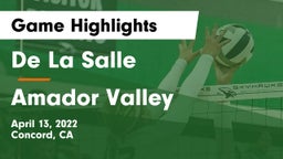 De La Salle  vs Amador Valley Game Highlights - April 13, 2022