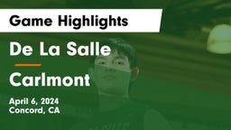 De La Salle  vs Carlmont Game Highlights - April 6, 2024