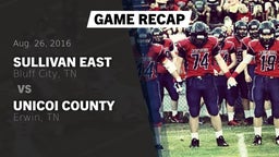 Recap: Sullivan East  vs. Unicoi County  2016