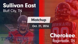 Matchup: Sullivan East vs. Cherokee  2016