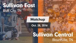 Matchup: Sullivan East vs. Sullivan Central  2016