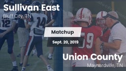 Matchup: Sullivan East vs. Union County  2019