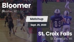 Matchup: Bloomer vs. St. Croix Falls  2020