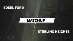 Matchup: Edsel Ford vs. Sterling Heights 2016